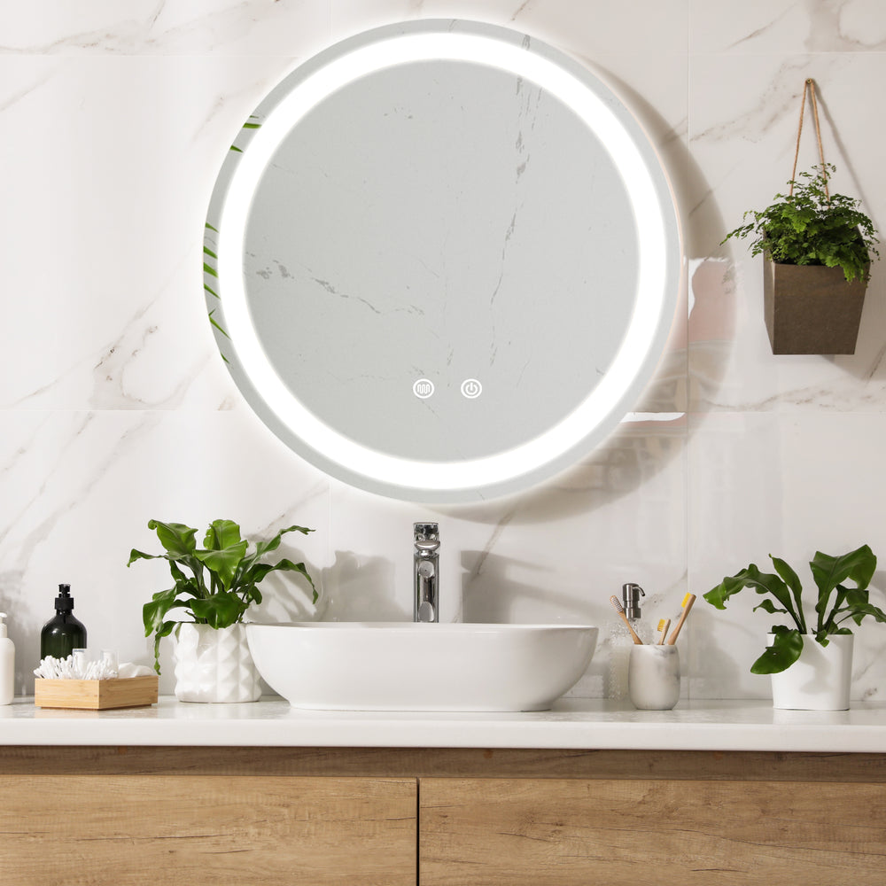 Specchio da bagno LED Maratea argento in varie dimensioni [pro.tec] - premiumXL