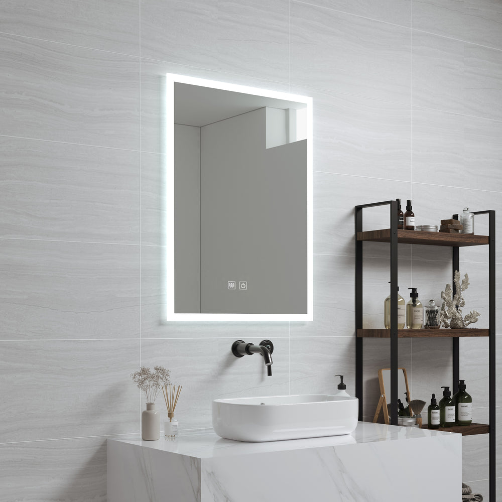 Specchio da bagno LED Scafa bianco in varie dimensioni [pro.tec] - premiumXL
