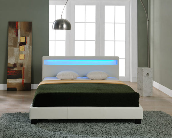 LED Polsterbett Paris in versch. Farben und Größen [Corium]