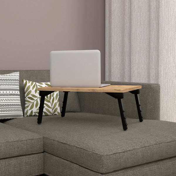 Tablette de lit Vadsø pliable 23,5 x 60 x 35,5 cm [en.casa]