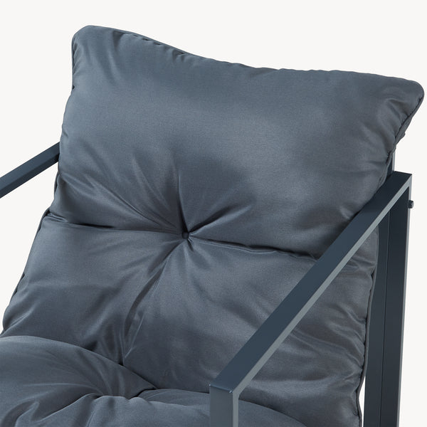 Salon de jardin 3 pièces Karg acier verre casa.pro