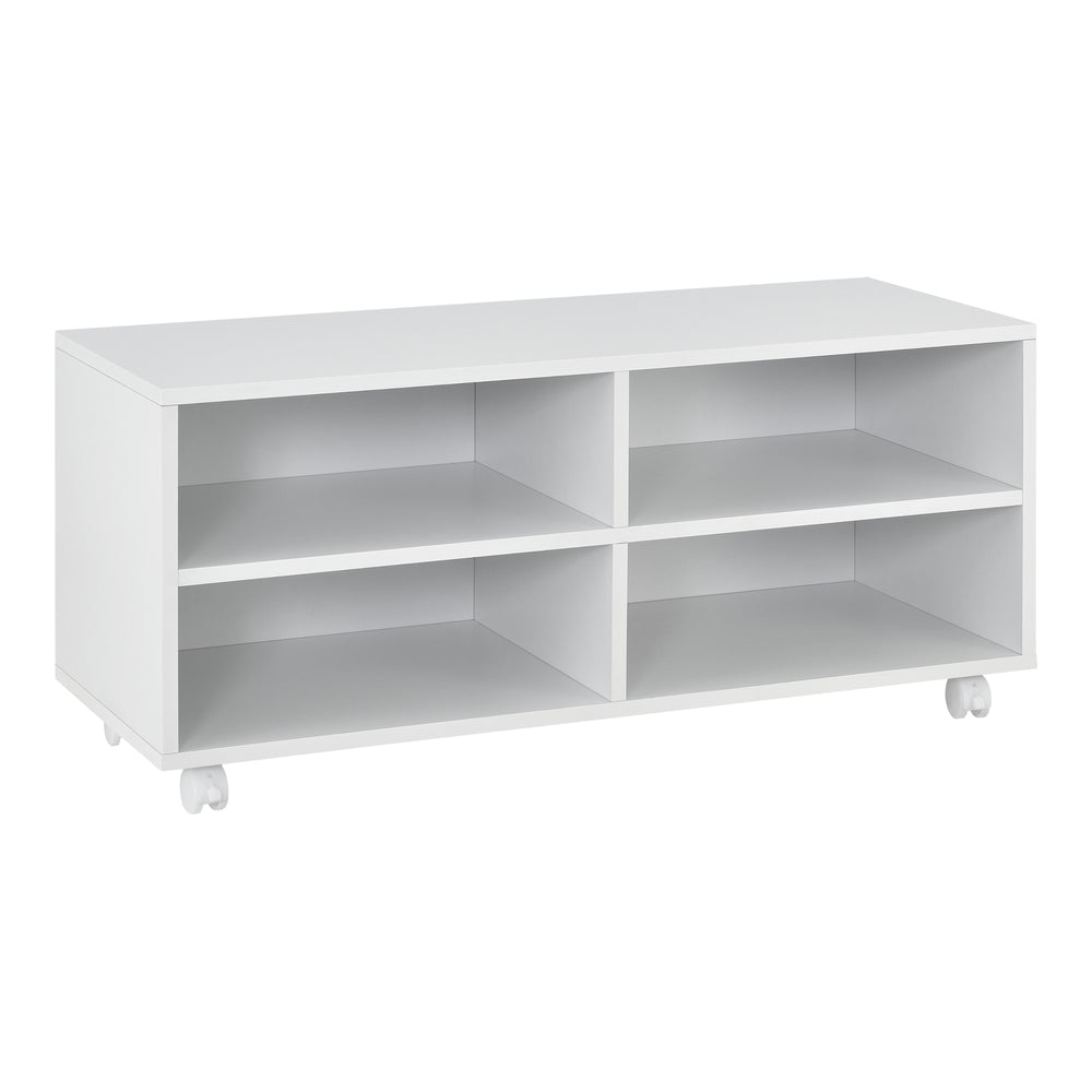 Meuble TV bas à roulettes Gränne 90x35x41cm en différentes couleurs [en.casa] - premiumXL