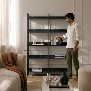 Libreria Noskik Scaffale da Terra con Ripiani 180 x 120 x 30 cm [en.casa]

