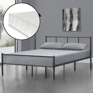 Metallbett Laos mit Kaltschaummatratze in versch. Farben und Größen en.casa