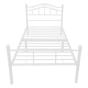 Metallbett Florenz 120x200 cm mit/ohne Kaltschaummatratze versch. Farben [en.casa]