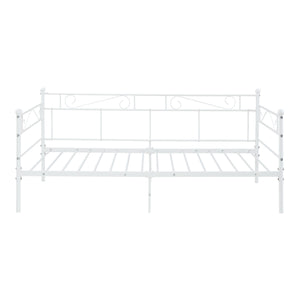 Struttura Divano con Zona di Riposo 90x200 cm Letto Singolo in Acciaio [en.casa]