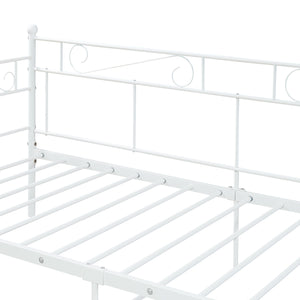 Struttura Divano con Zona di Riposo 90x200 cm Letto Singolo in Acciaio [en.casa]