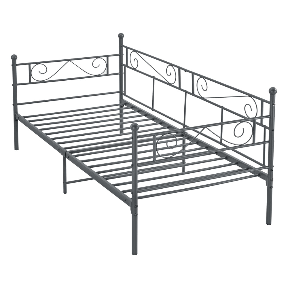 Letto in metallo Kerava 90x200 cm in diversi colori en.casa - premiumXL