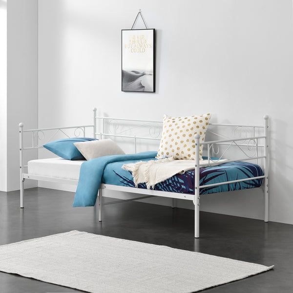 Struttura Divano Kerava in Acciaio Letto Singolo 90 x 200 cm - Vari Colori [en.casa]