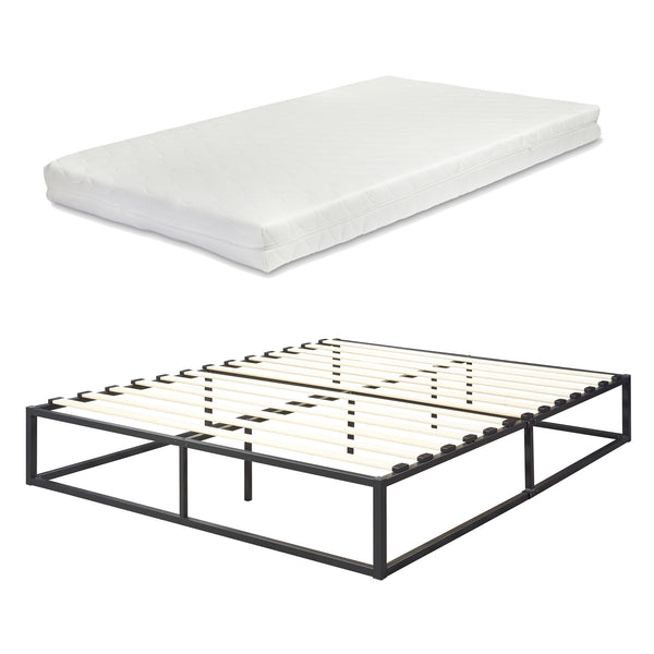 Metallbett Kreta mit Kaltschaummatratze in versch. Farben und Größen [en.casa]