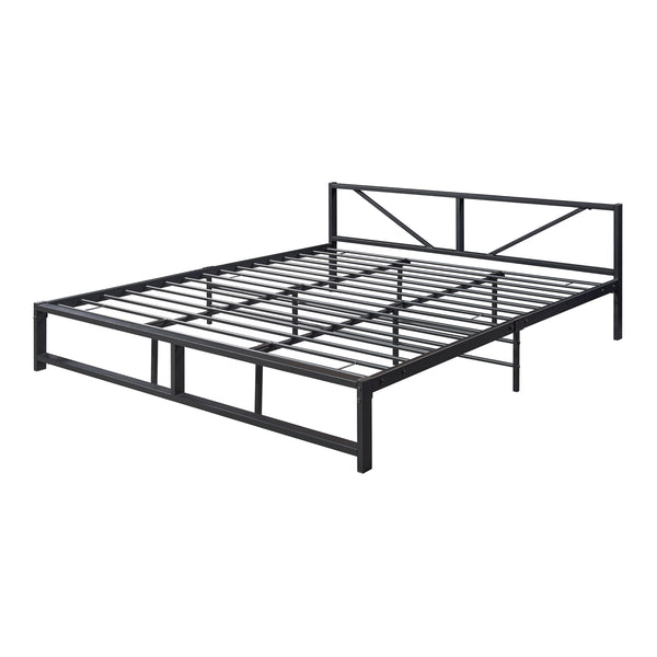 Metallbett Meran Stahl Schwarz [en.casa]
