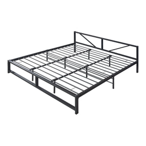 Metallbett Meran Stahl Schwarz [en.casa]