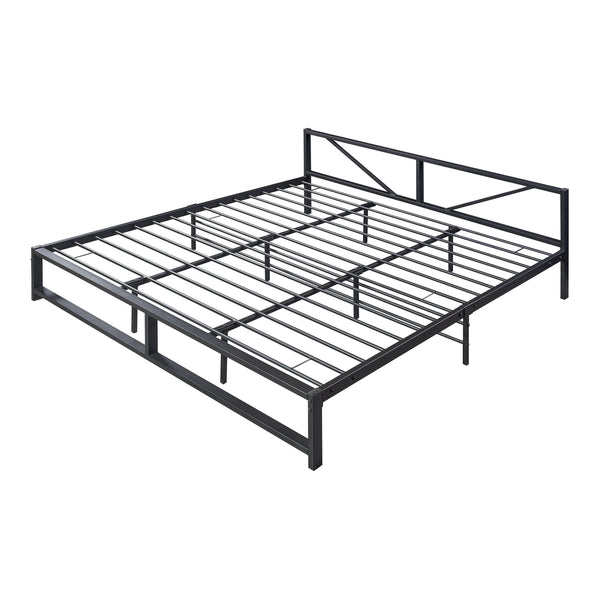 Metallbett Meran Stahl Schwarz [en.casa]