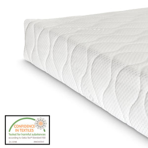 Metallbett Trerunta mit Matratze Stahl Schwarz [en.casa]