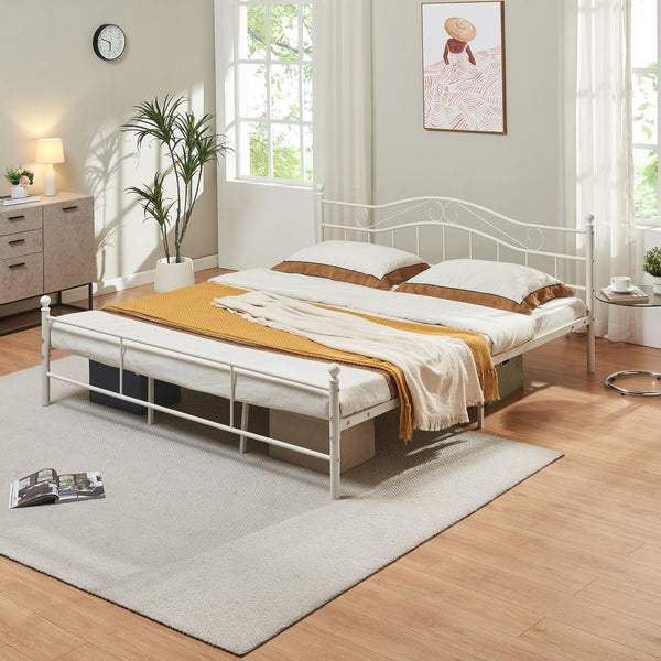Metallbett Florenz mit Matratze [en.casa]