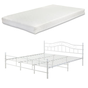 Metallbett Florenz mit Matratze [en.casa]