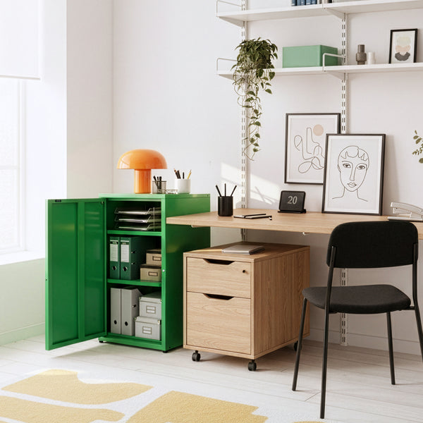 Armadio a Colonna Burlöv in Metallo Mobile per Archivio 88 x 40 x 35 cm - Vari Colori [en.casa] 