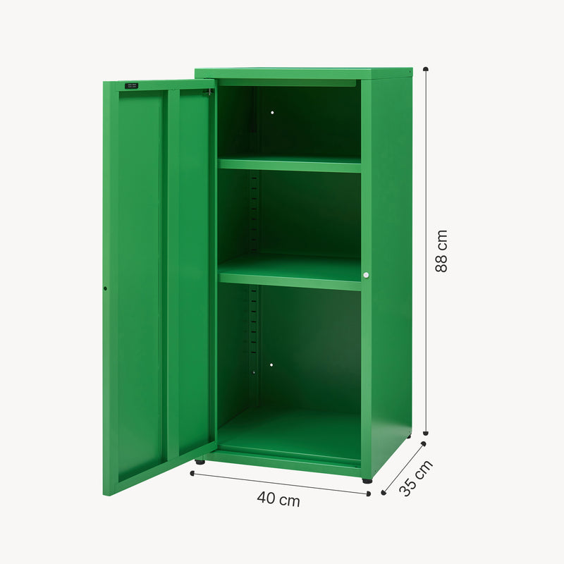 Croquis coté Armoire métallique Burlöv acier 88 x 40 x 35 cm [en.casa]