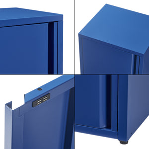 Armadio a Colonna Burlöv in Metallo Mobile per Archivio 88 x 40 x 35 cm - Vari Colori [en.casa] 
