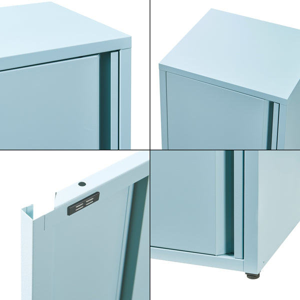Armadio a Colonna Burlöv in Metallo Mobile per Archivio 88 x 40 x 35 cm - Vari Colori [en.casa] 