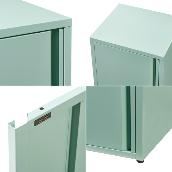 Armadio a Colonna Burlöv in Metallo Mobile per Archivio 88 x 40 x 35 cm - Vari Colori [en.casa] 