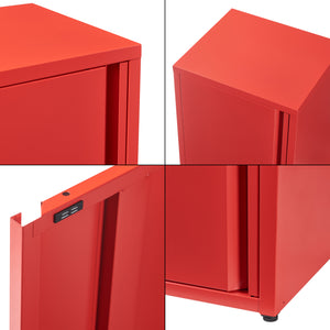Armadio a Colonna Burlöv in Metallo Mobile per Archivio 88 x 40 x 35 cm - Vari Colori [en.casa] 