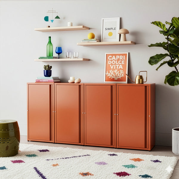 Armadio a Colonna Burlöv in Metallo Mobile per Archivio 88 x 40 x 35 cm - Vari Colori [en.casa] 