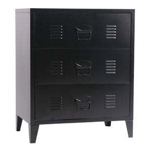 Commode métallique Hämeenlinna acier 72 x 60 x 40 cm [en.casa]