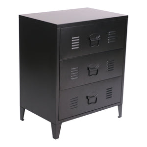 Commode métallique Hämeenlinna acier 72 x 60 x 40 cm [en.casa]