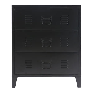 Commode métallique Hämeenlinna acier 72 x 60 x 40 cm [en.casa]