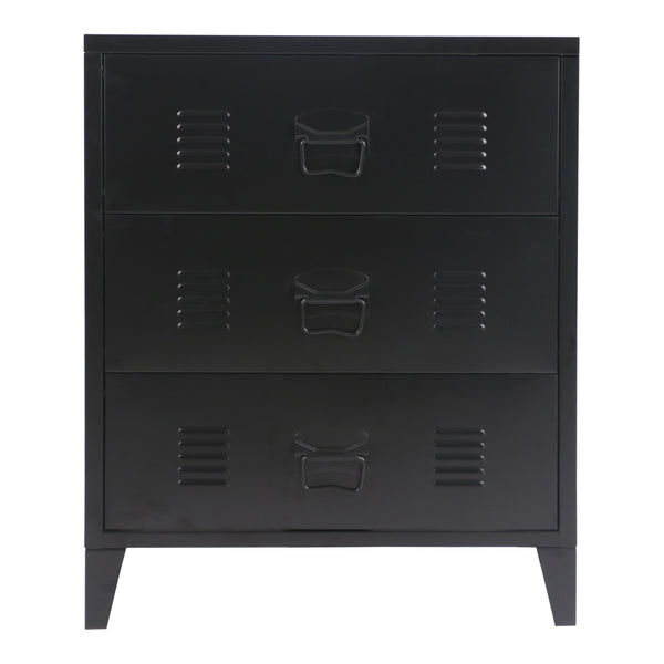 Commode métallique Hämeenlinna acier 72 x 60 x 40 cm [en.casa]