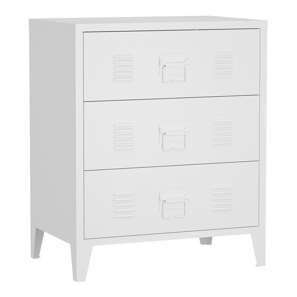 Commode métallique Hämeenlinna acier 72 x 60 x 40 cm [en.casa]