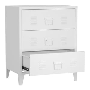 Commode métallique Hämeenlinna acier 72 x 60 x 40 cm [en.casa]