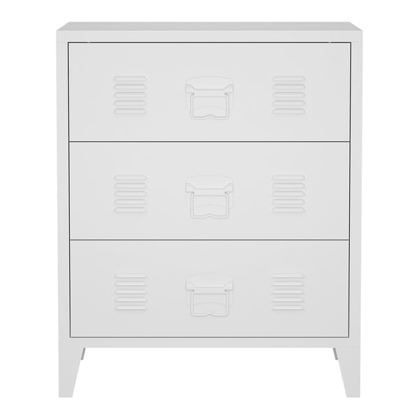 Commode métallique Hämeenlinna acier 72 x 60 x 40 cm [en.casa]