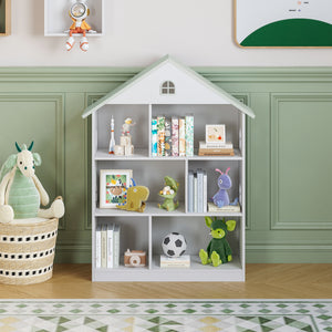Libreria Vipsali per Cameretta a Forma di Casa 107 x 83 x 30 cm [en.casa]