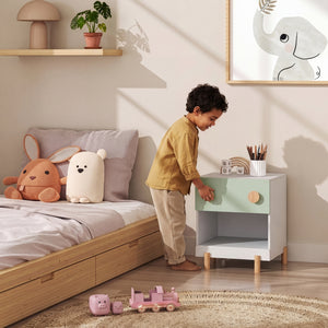 Comodino per Cameretta Vaarentaa 47x40x35 cm [en.casa]