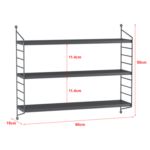 Modulares Wandregal Strängnäs [en.casa]