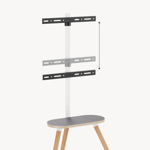 Supporto TV Valle con ripiano [pro.tec]