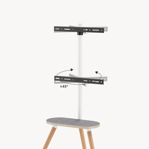 Supporto TV Valle con ripiano [pro.tec]