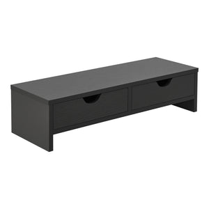 Réhausseur d'écran Mänttä avec 2 tiroirs [en.casa]