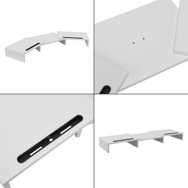 Réhausseur d'écran Vilppula réglable avec support de portable [en.casa]