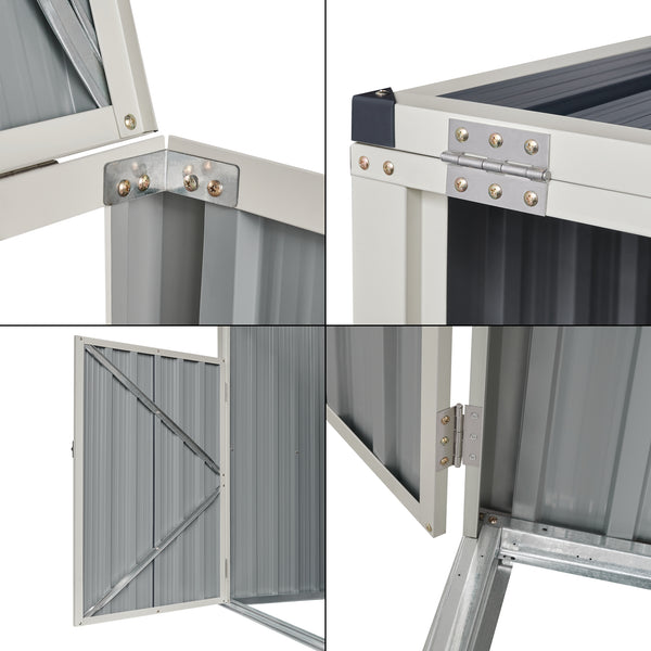 Cache poubelle Tarbek avec porte à poignée gris anthracite [pro.tec]