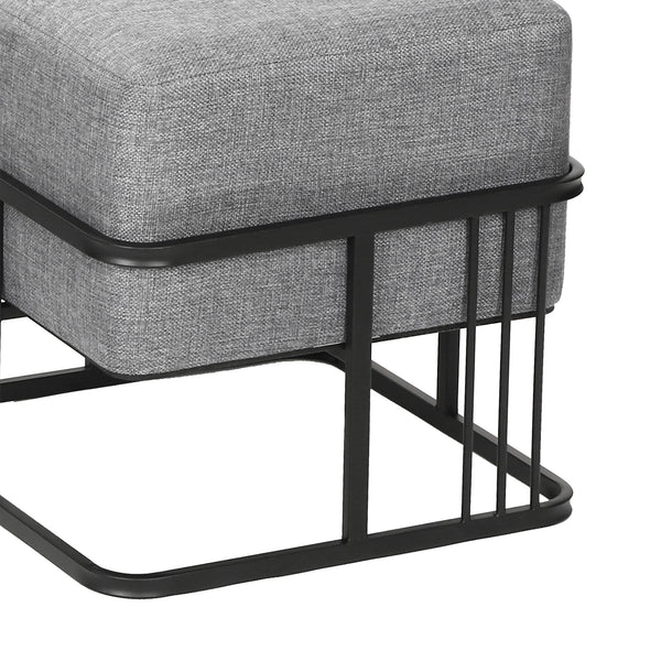 Set 2 Pouf TAS Reversibili Impilabili Seduta Imbottita e Piano Rigido [en.casa] 