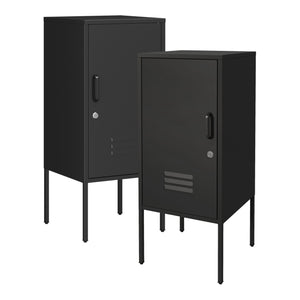 Set di 2 Comodini Hausjärvi con Anta a Destra e Sinistra 82 x 35 x 35 cm [en.casa]