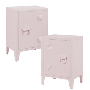 Lot de 2 tables de nuit Inari acier 57 x 40 x 30 cm [en.casa]