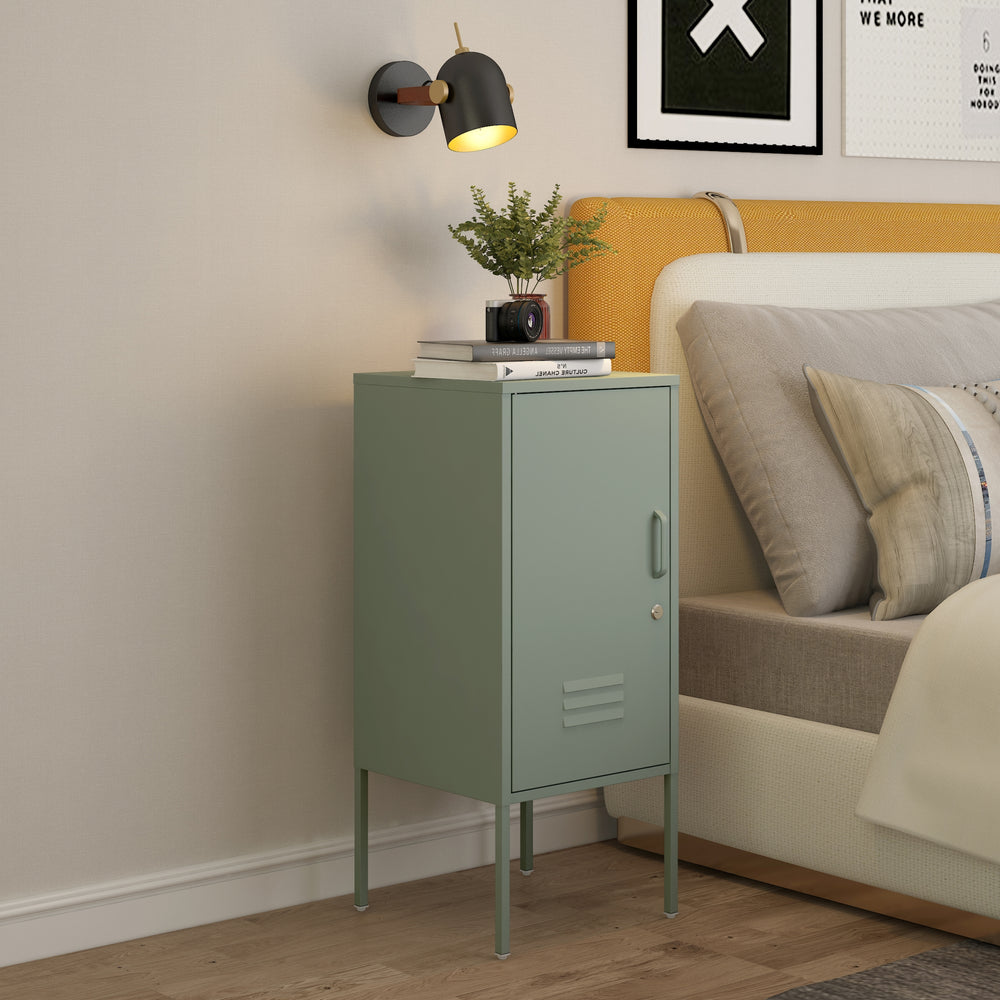 Nachtschrank Hausjärvi 82x35x35 cm Stahl [en.casa] - premiumXL