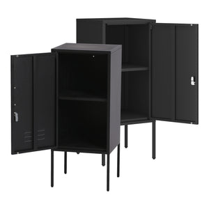 Set di 2 Comodini Hausjärvi con Anta a Destra e Sinistra 82 x 35 x 35 cm [en.casa]