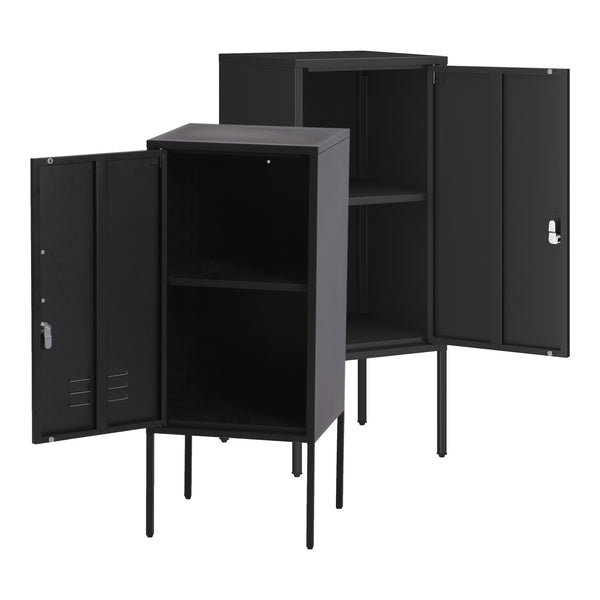 Set di 2 Comodini Hausjärvi con Anta a Destra e Sinistra 82 x 35 x 35 cm [en.casa]