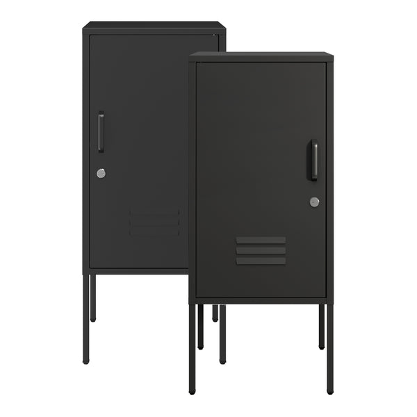 Set di 2 Comodini Hausjärvi con Anta a Destra e Sinistra 82 x 35 x 35 cm [en.casa]