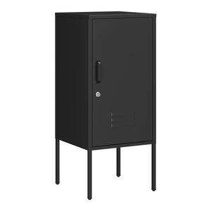 Nachtschrank Hausjärvi 82x35x35 cm Türgriff links Stahl [en.casa]